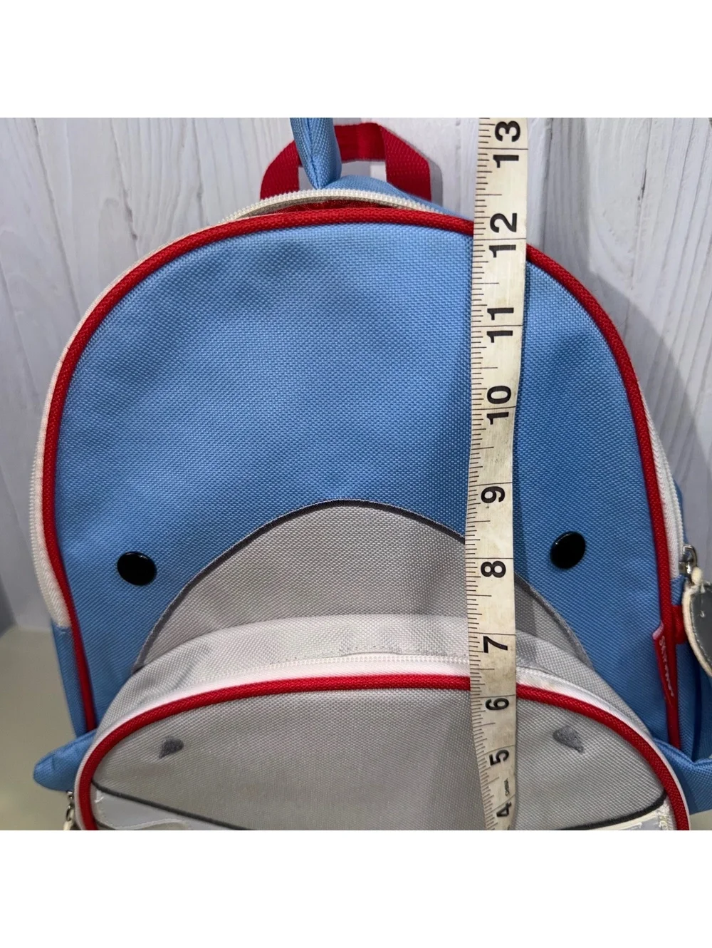 Skip Hop Zoo Shark Kids Backpack Blue Gray Red Preschool Toddler School Bag